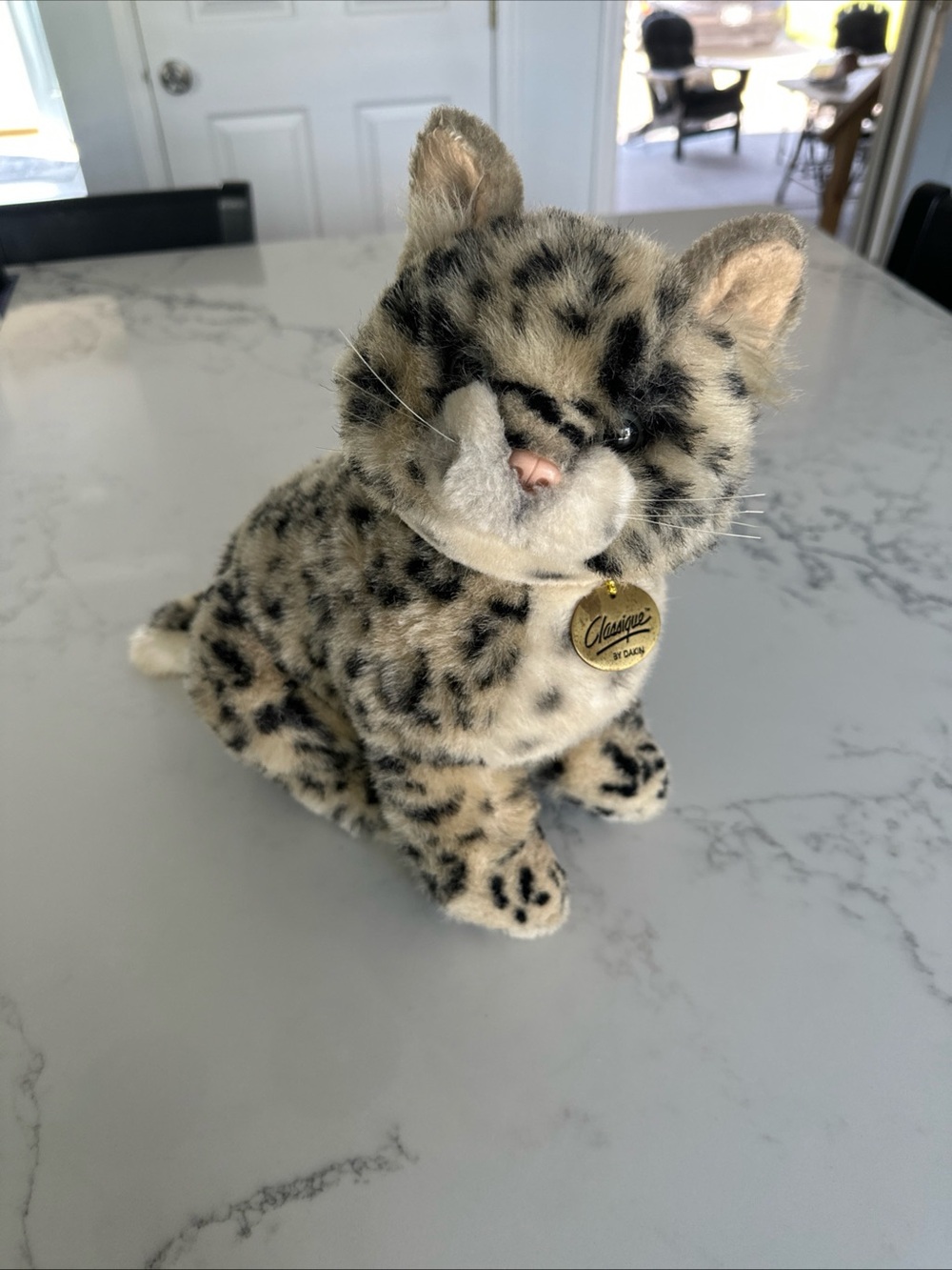 Vintage 14” Dakin Classique Bobcat Cub Cat Plush Stuffed Animal from 1989